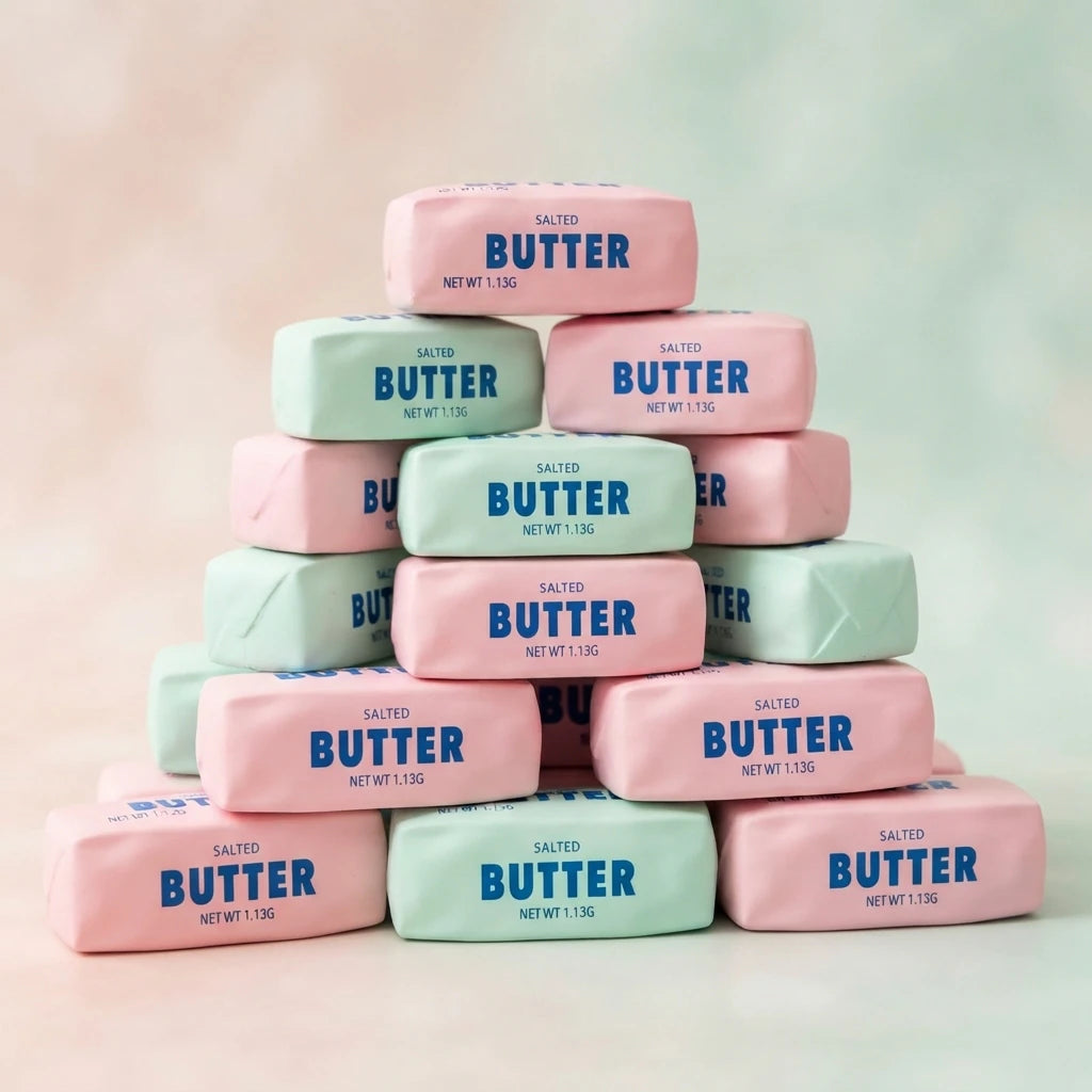 Butter Stick Squishy Stress Ball Fidget Toy Crunchy Squeeze Toy Round Blocks Filled ASMR Anti Stress Release Hand Relax Gift Toy